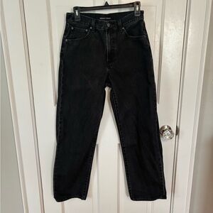 Aritzia 90s Hi-rise Marlo Baggy Jean in Black Eyeliner, Size 27